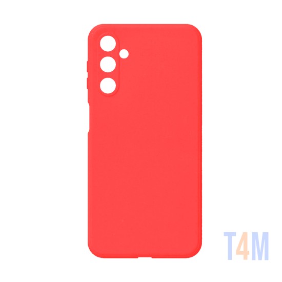 Silicone Case with Camera Shield for Samsung Galaxy A24 4g Red